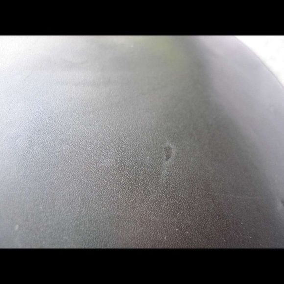 Black Oval FAM*E Purse Handbag Hard Case Bag Body Strap Metal Closure & Trim - Picture 4 of 16